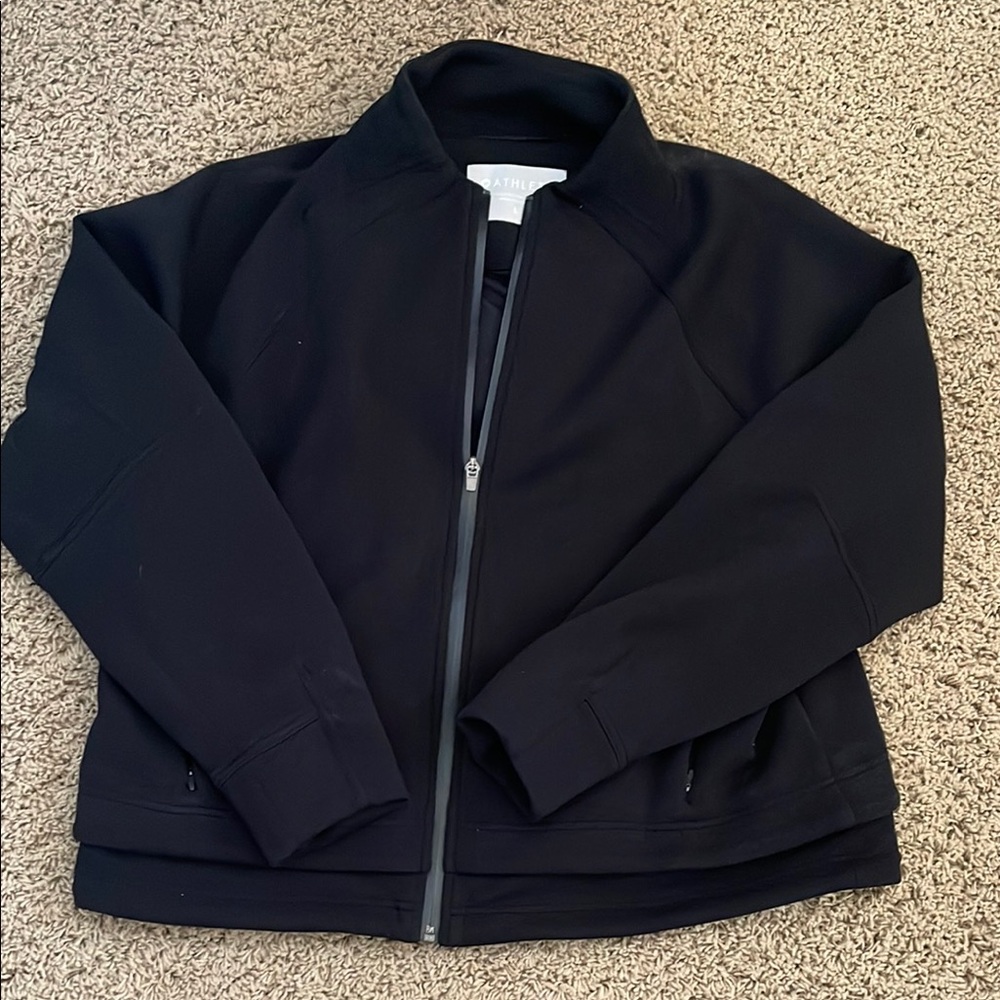 Athleta Black Lightweight Shirt Jacket Casual Sporty Design